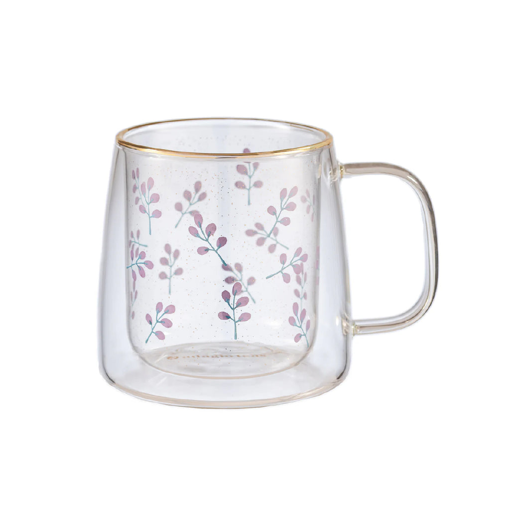 Taza Doble Vidrio Windy Lilac Plants