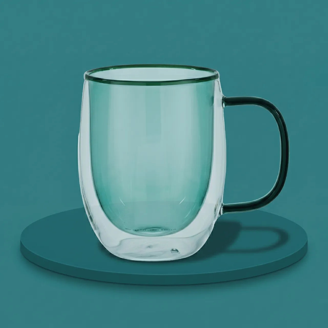Taza Doble Vidrio Green