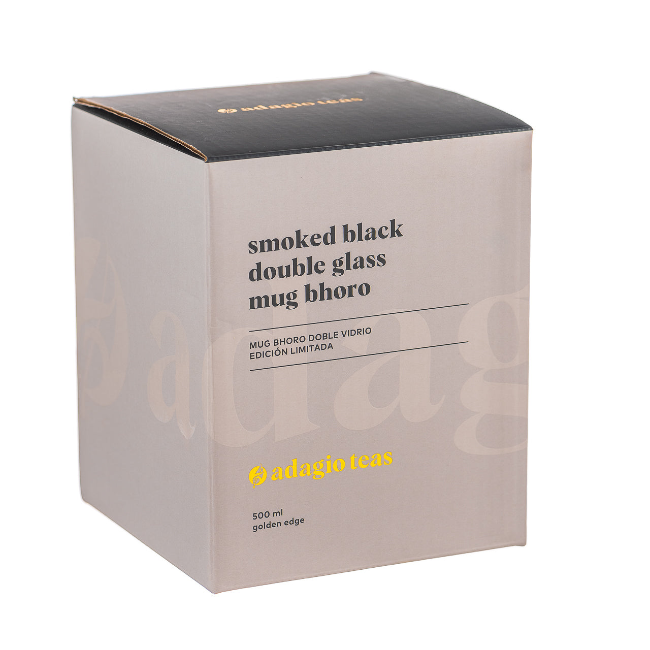 Mug Bhoro Doble Vidrio Smoked Black