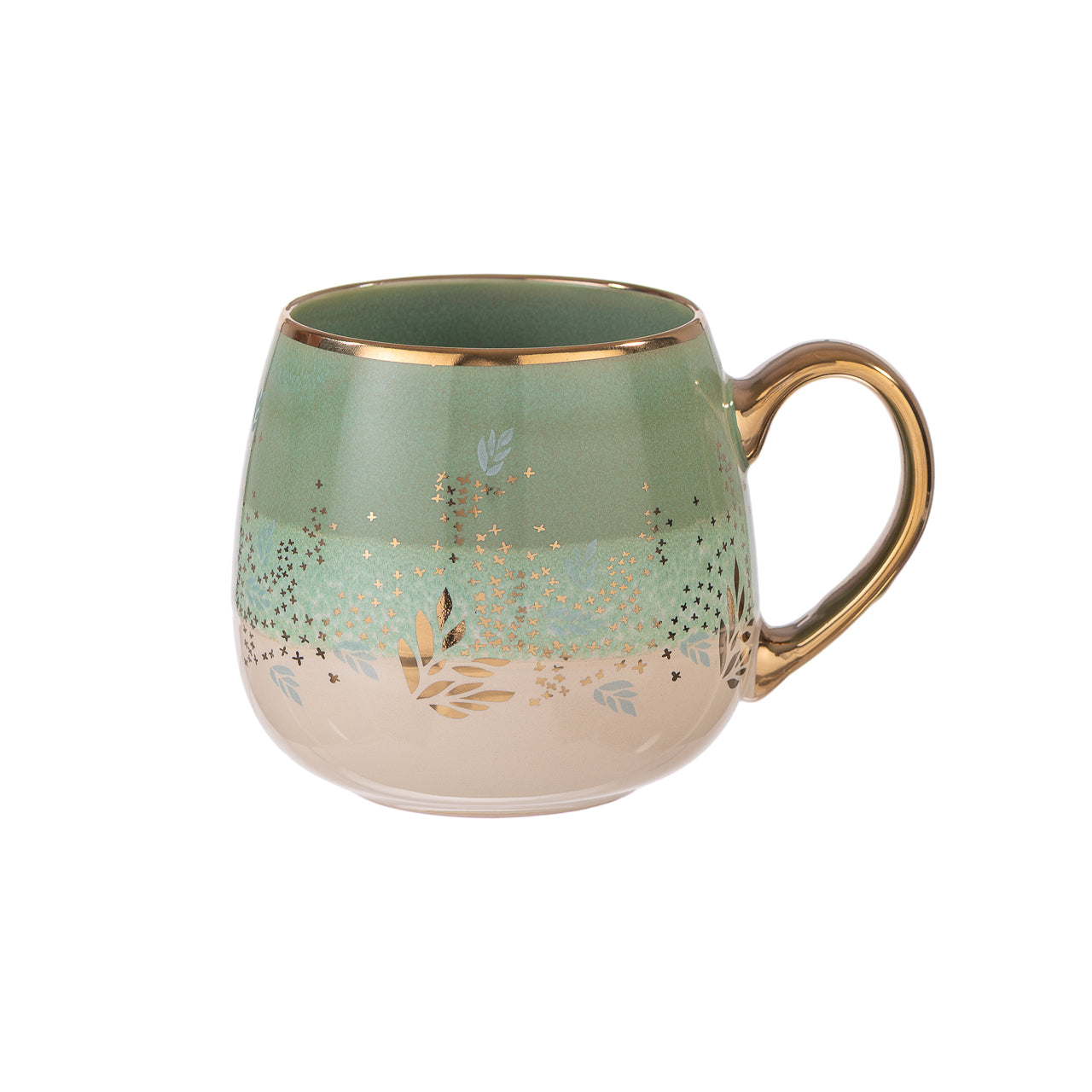 Taza Cerámica Turquoise Blowy Petals