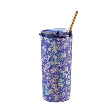 Tumbler Flores Azul