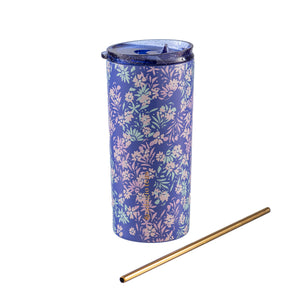 Tumbler Flores Azul