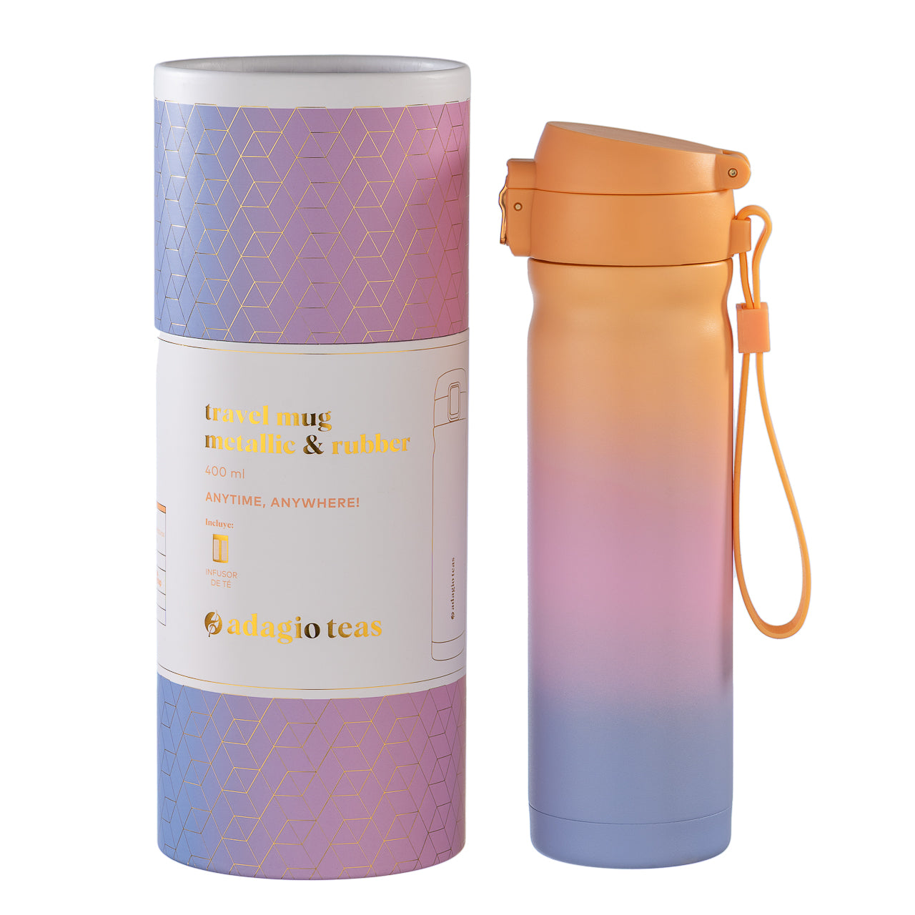 Travel Mug 3 Colores Naranjo