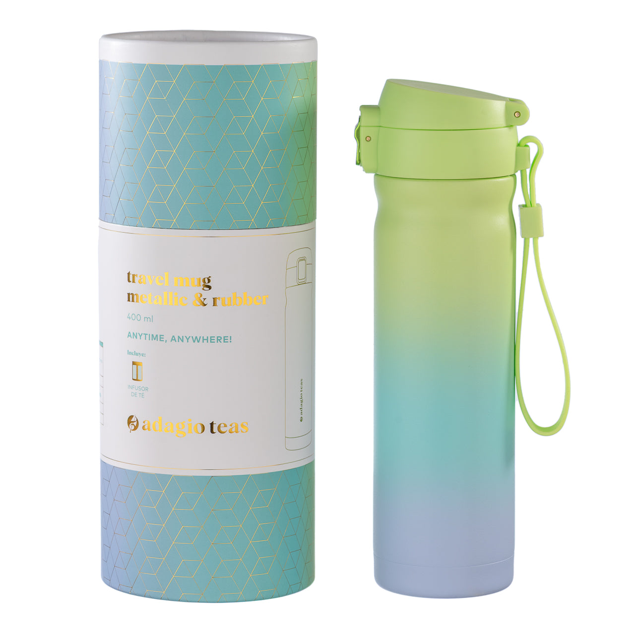 Travel Mug 3 Colores Turquesa
