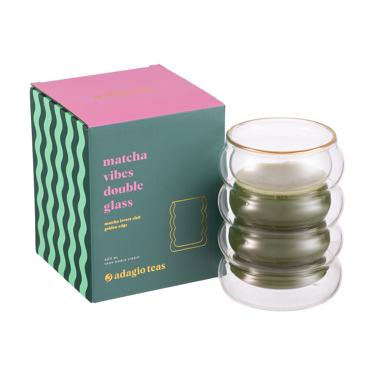 Vaso Doble Vidrio Matcha Shape