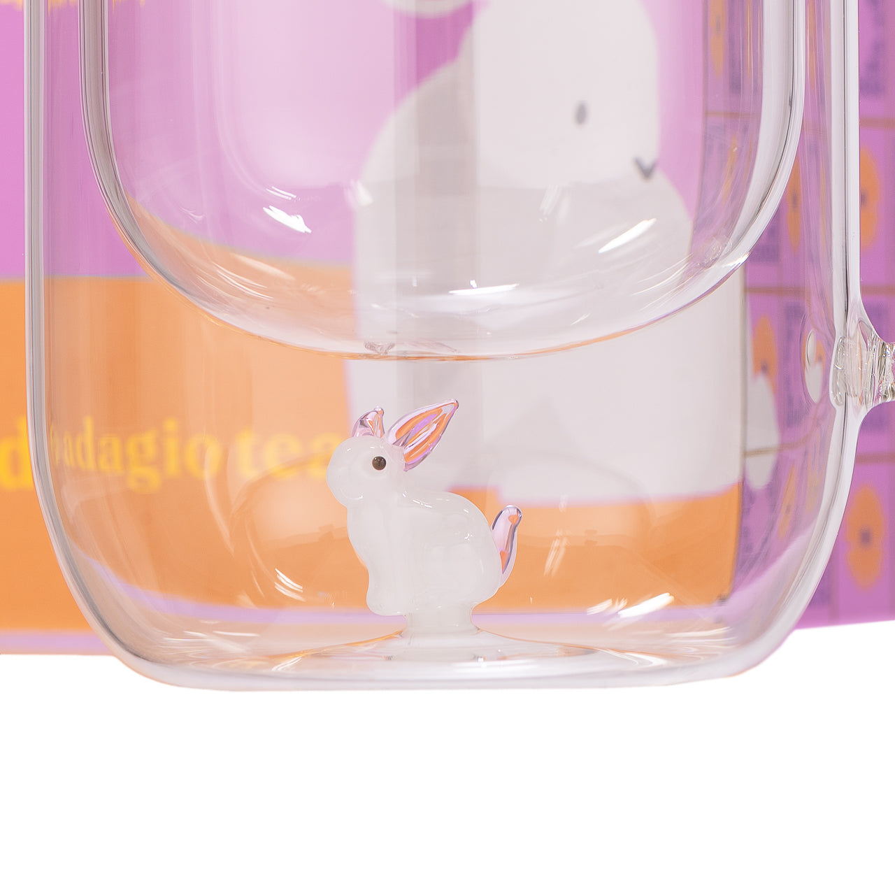 Taza Doble Vidrio Rabbit