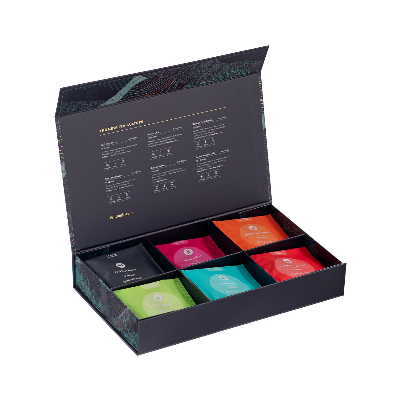 Pack Imán 30 Teabags Favorites Negro