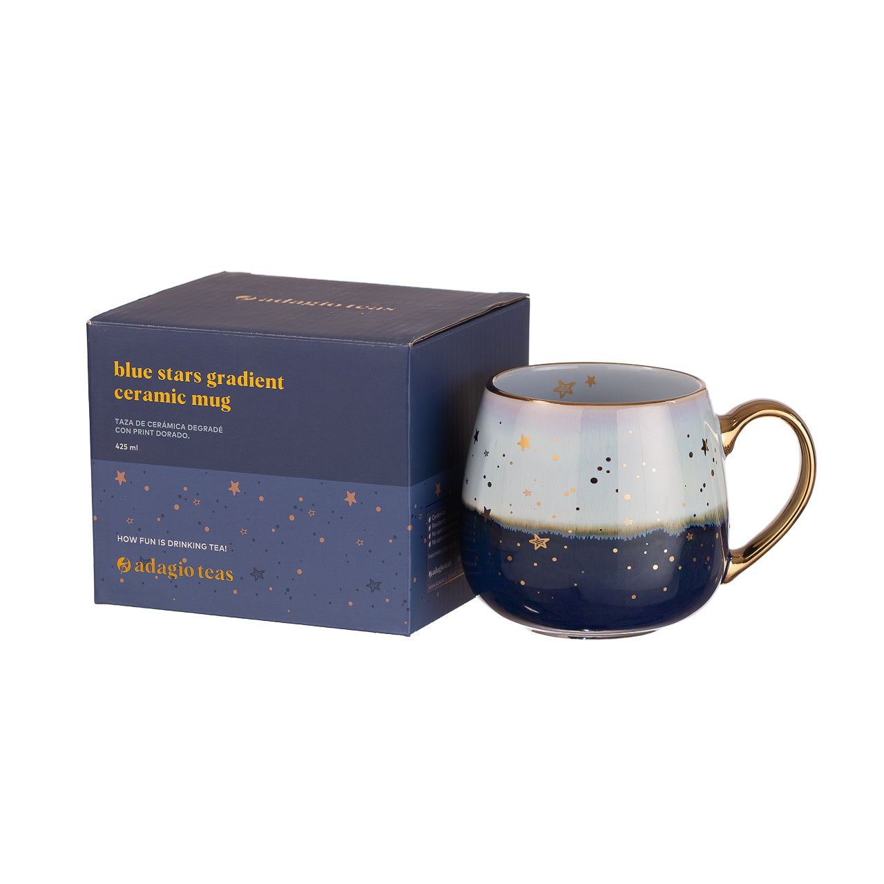 Taza Cerámica Azul Stars