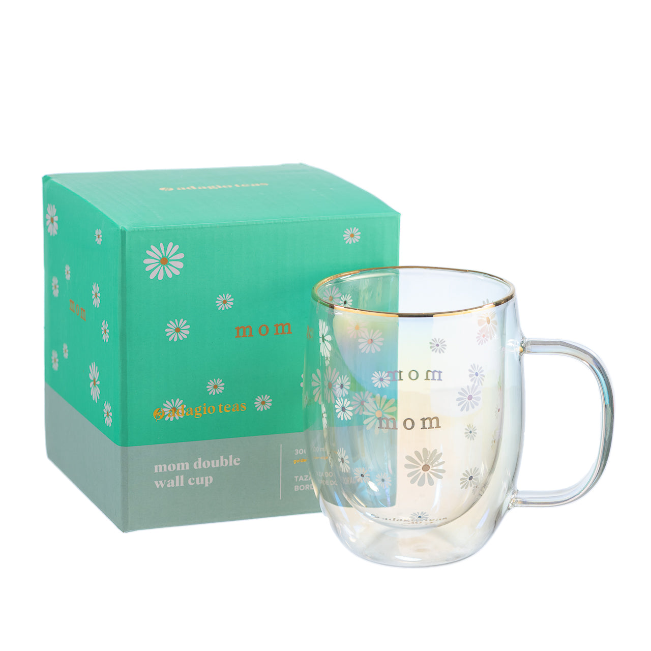 Taza Doble Vidrio Mom