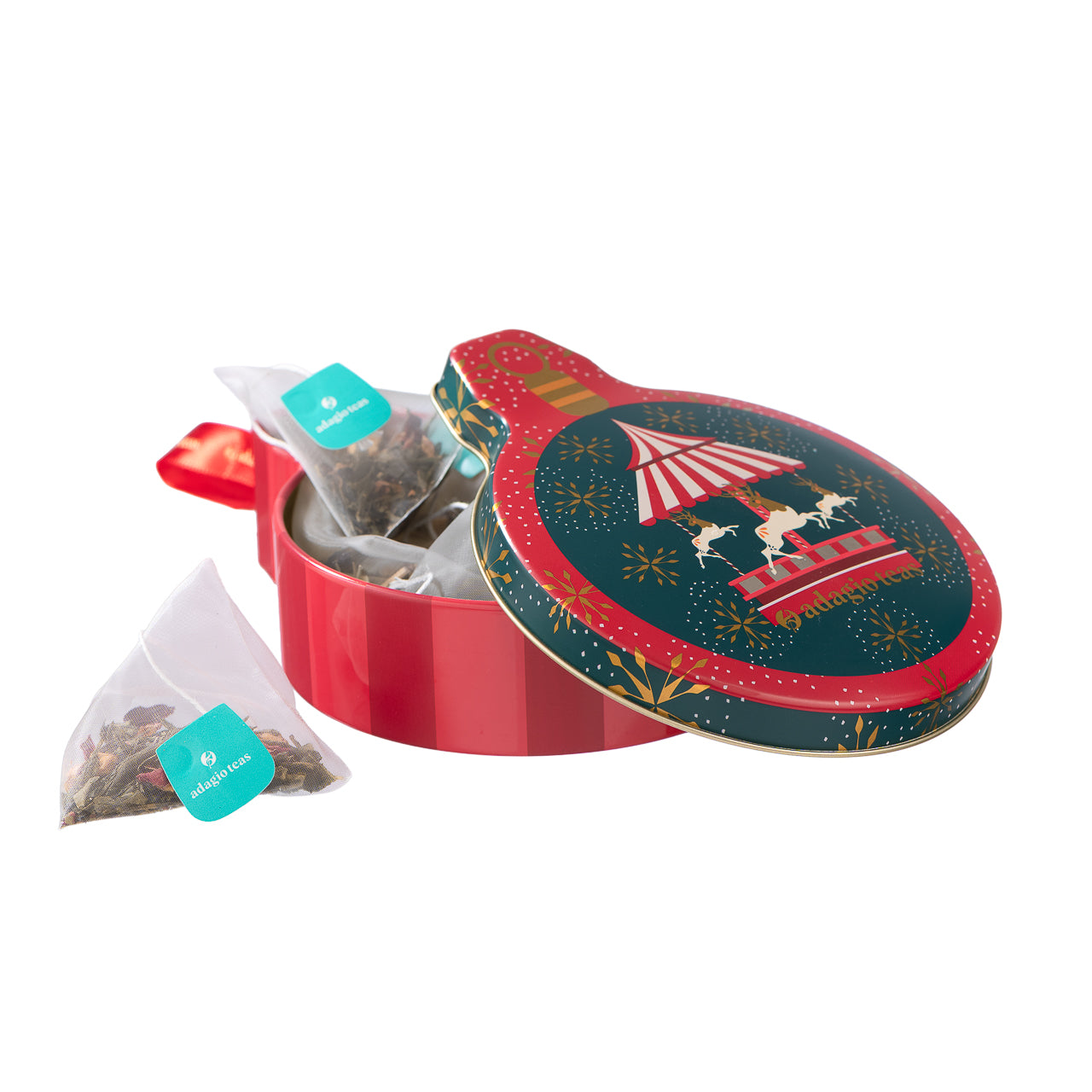 Pelota Verde Frambuesa Navidad 10 Teabags