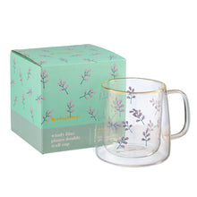 Cargar imagen en el visor de la galería, Taza Doble Vidrio Windy Lilac Plants