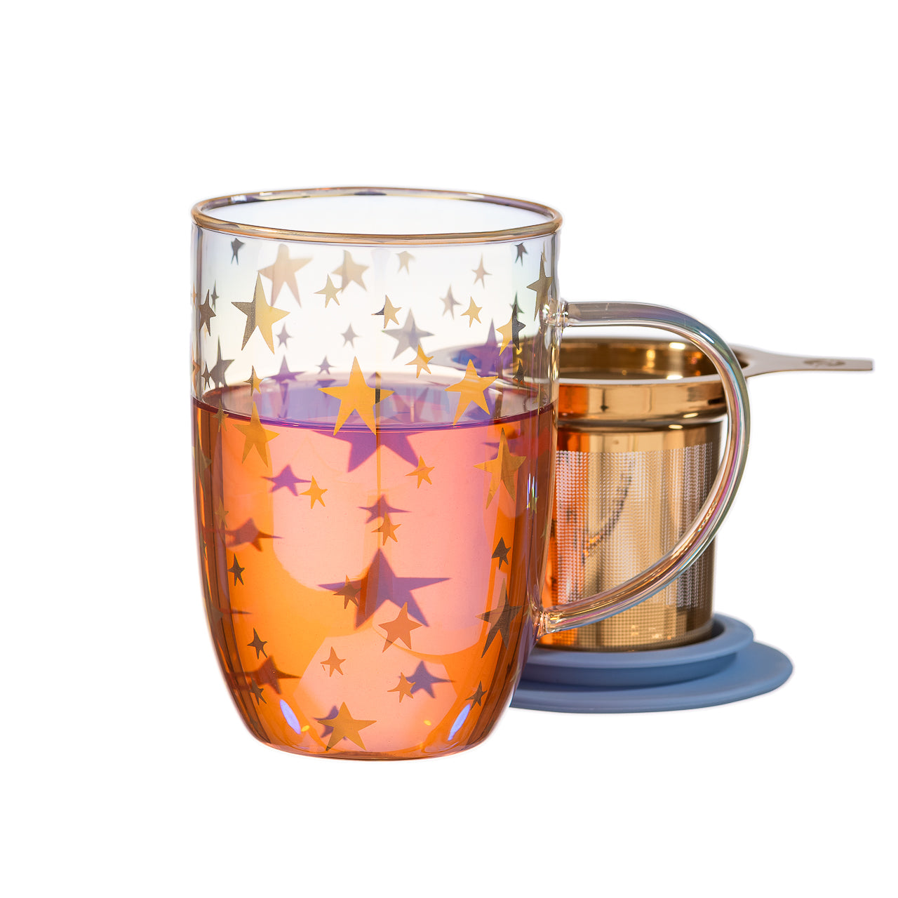 Mug Bhoro Gold Stars Iridescent