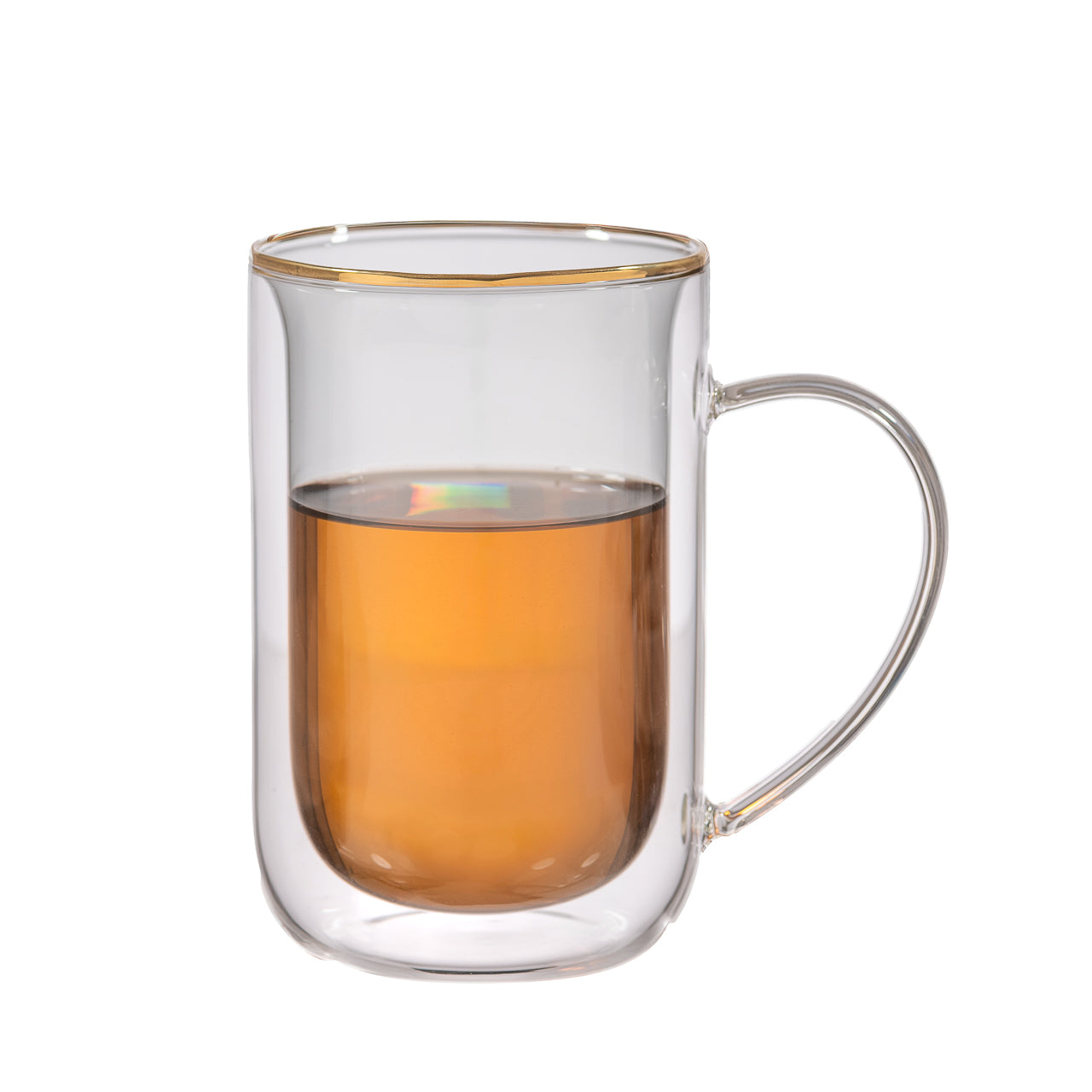 Mug Bhoro Doble Vidrio Smoked Black
