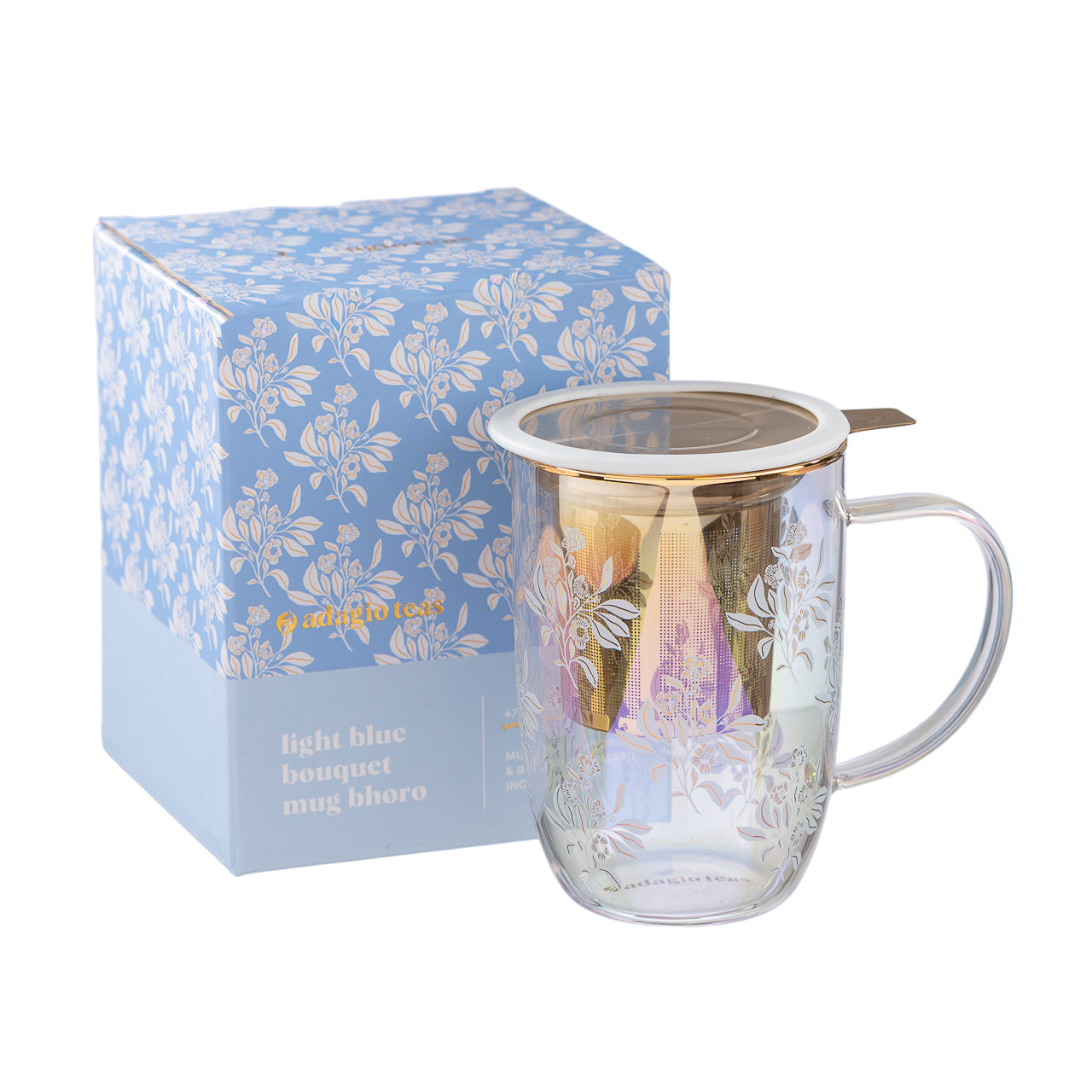 Mug Bhoro Light Blue Bouquet