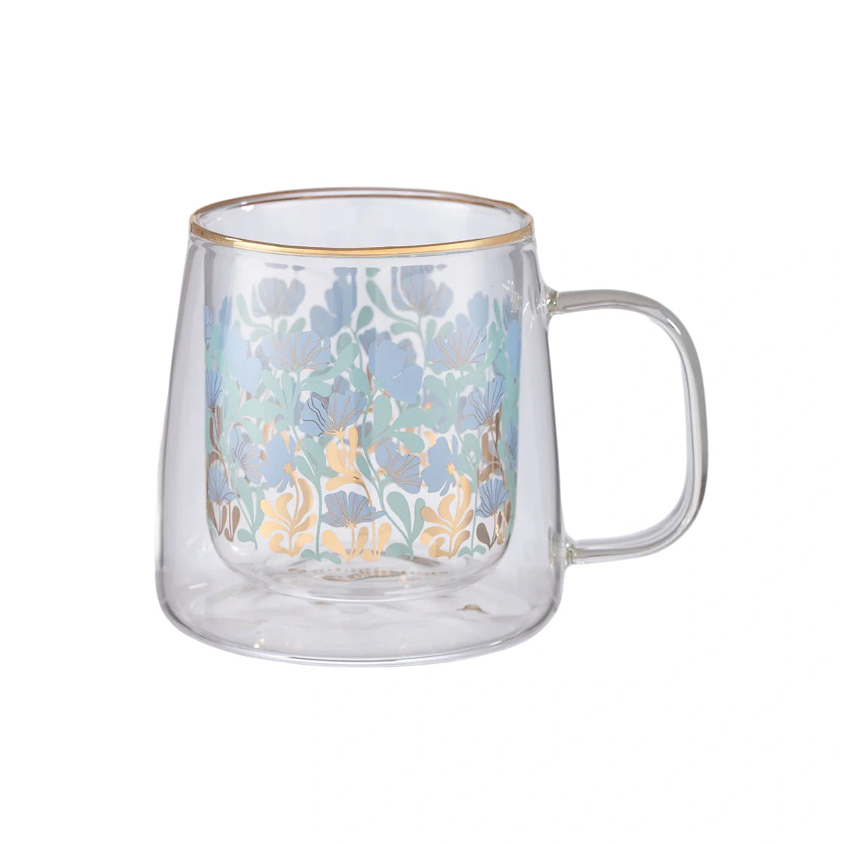 Taza Doble Vidrio Organic Bloom