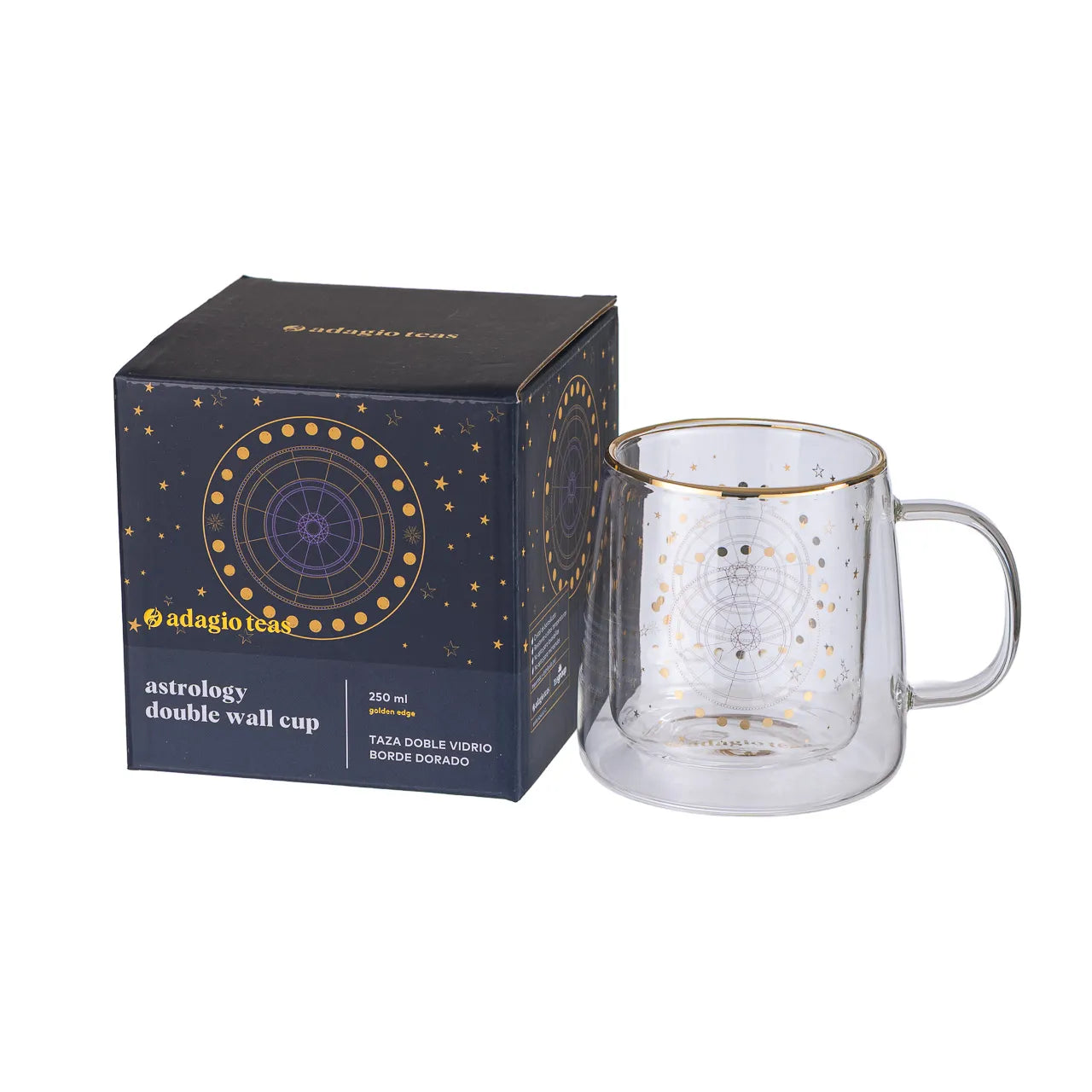 Taza Doble Vidrio Astrology