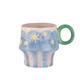 Taza Cerámica Diseño Celeste