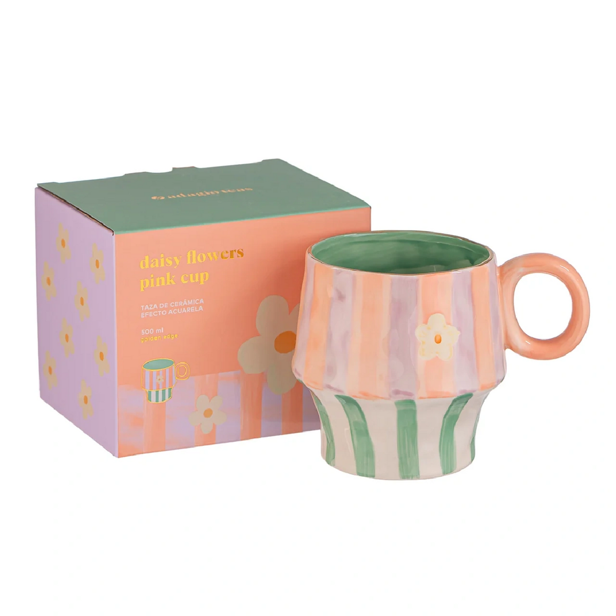 Taza Cerámica Diseño Rosada