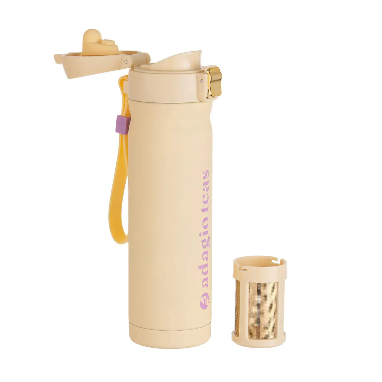 Travel Mug Yellow & Lilac