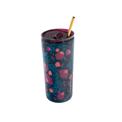 Tumbler Verde Flores