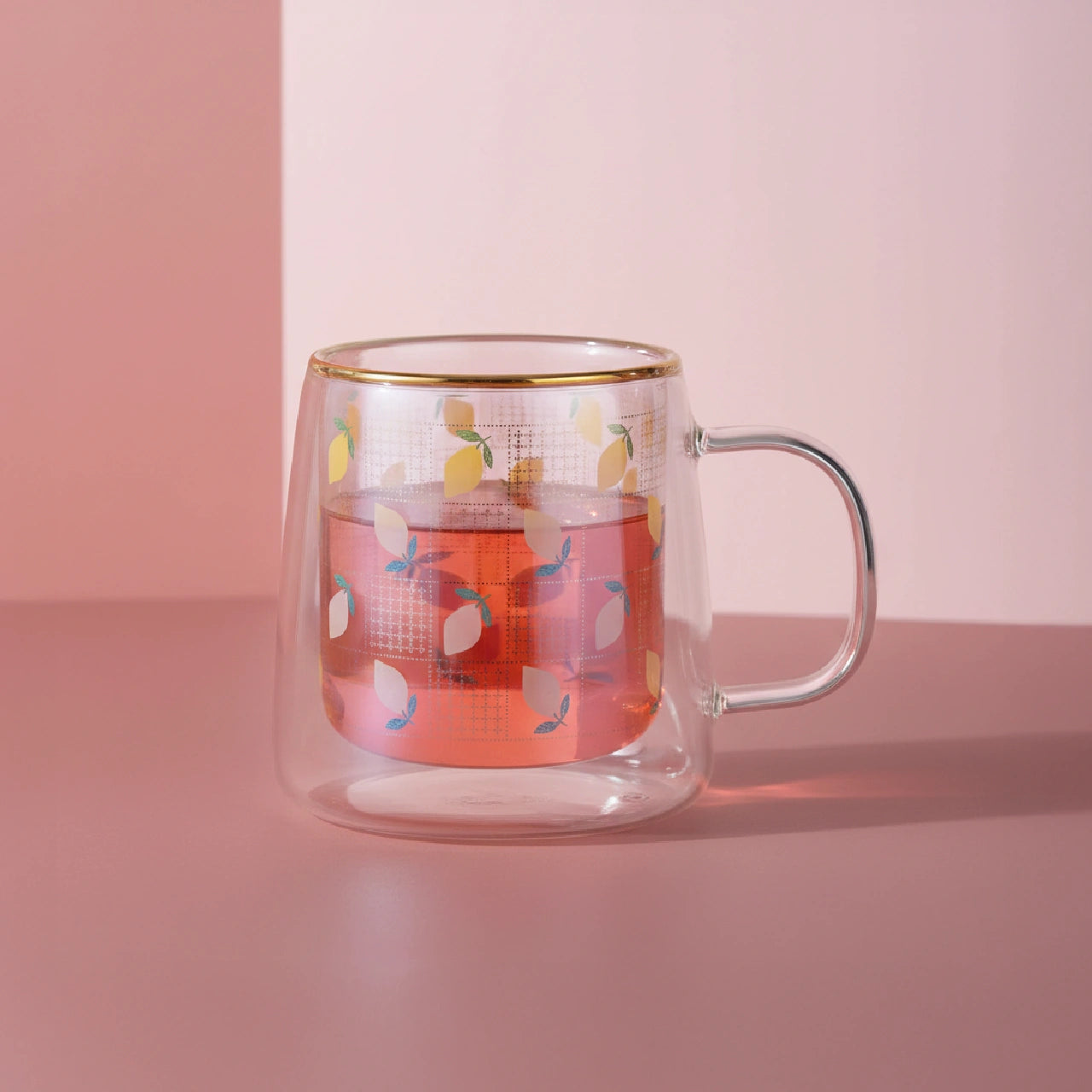 Taza Doble Vidrio Summer Lemonade