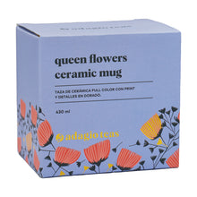Cargar imagen en el visor de la galería, Taza Ceramica Queen Flowers