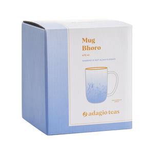 Mug Bhoro Electroplated Azul