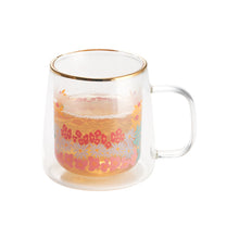 Cargar imagen en el visor de la galería, Taza Doble Vidrio Flores Colores