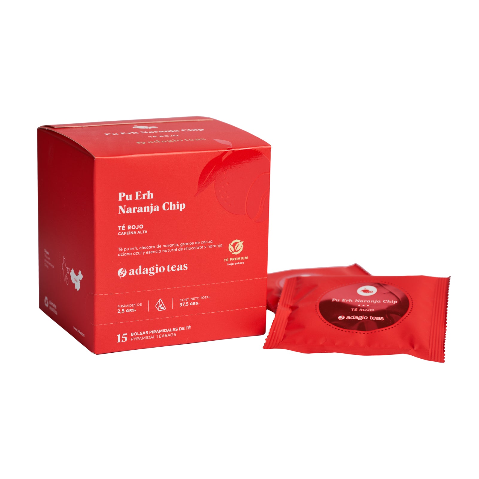 Caja 15 teabags Pu Erh Naranja Chip