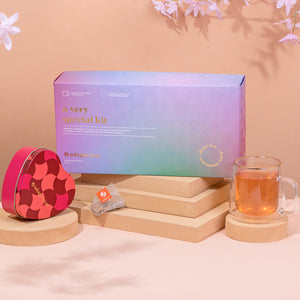 Pack A Very Special Kit Taza Borde Dorado